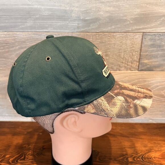BUCKMASTERS Hat Camo Adjustable Cap‎ Deer Hunting Green Vintage - Picture 2 of 5